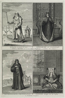 KG 12064
<br/>
Griekenl.: Priester die het water zegent, Patriarch van Constantinopel, Aartsbisschop van Protopapas en Verloofde op sofa.
<br/>
<em>Picart, Bernard (1673-1733)</em>